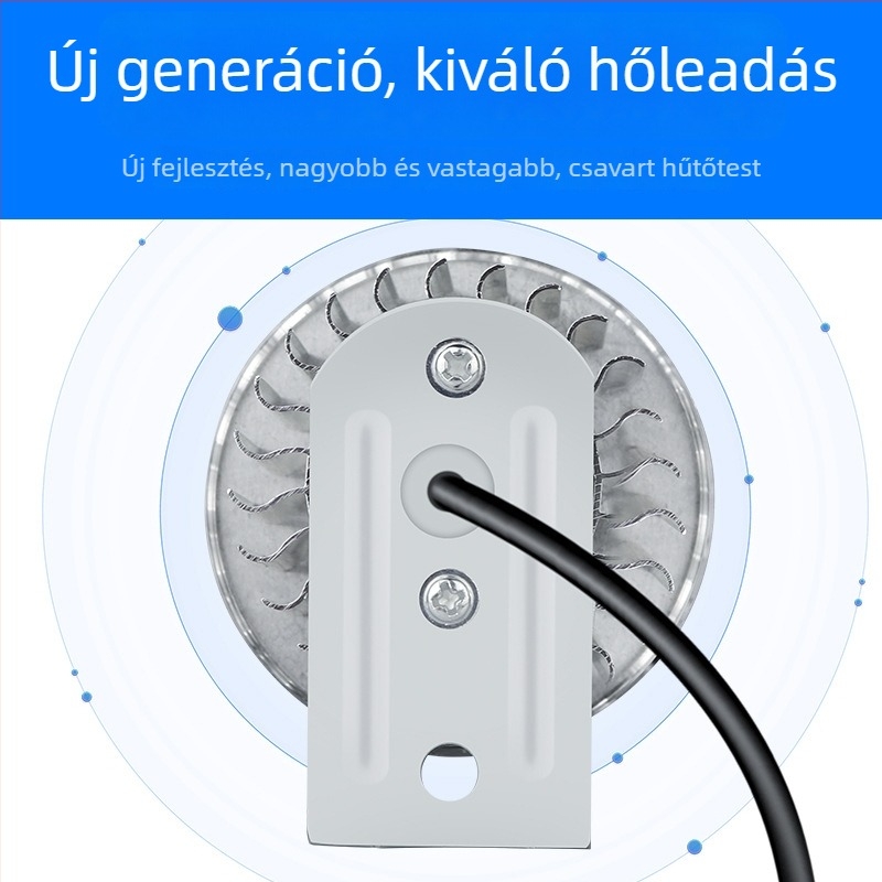 Kerékpár lámpa USB töltőporttal és LED spotfénnyel, nagy fényerő, kemping világítás