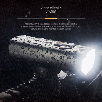 2000 lumenes első MTB lámpa, újratölthető, OEM testreszabás, CE/ROHS/PSE tanúsítványokkal