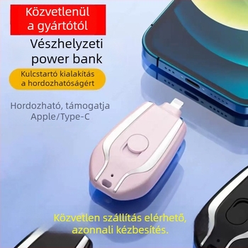 Kulcstartó vészáramellátó K100, műanyag, 45 g, Hordozható kültéren