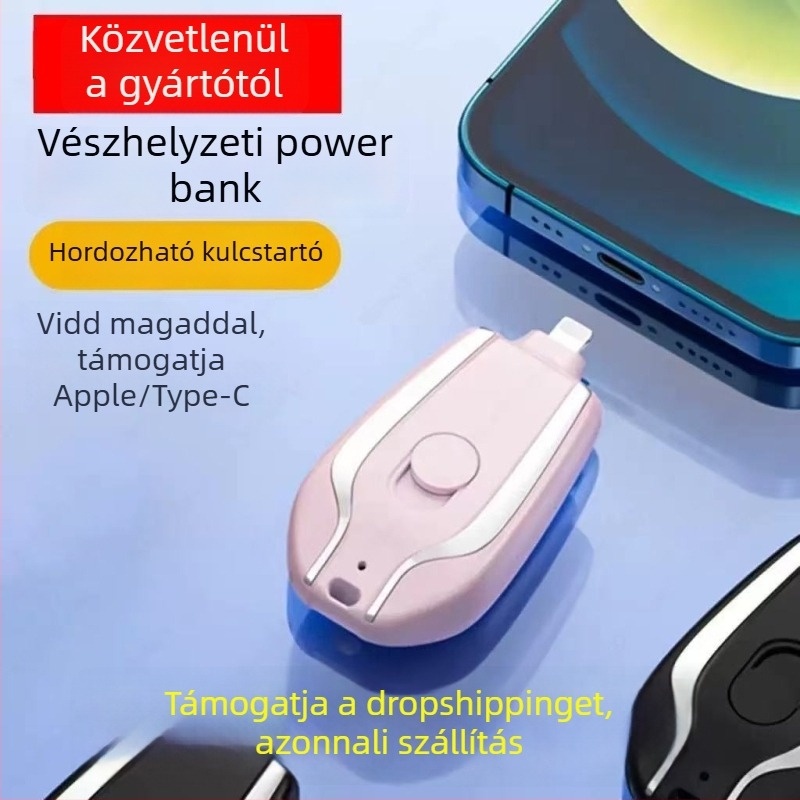 Kulcstartó vészáramellátó K100, műanyag, 45 g, Hordozható kültéren