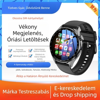 Okosóra SIM-kártyahellyel, Android OS, GPS helymeghatározás, egészség-nyomon követés, AMOLED kijelző