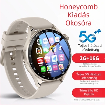 Okosóra SIM-kártyahellyel, Android OS, GPS helymeghatározás, egészség-nyomon követés, AMOLED kijelző