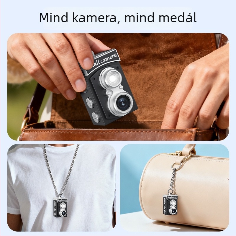 Mini kamera rögzítő, AD modell, 5–12 MP, 1,14 hüvelykes LCD, TF-kártya