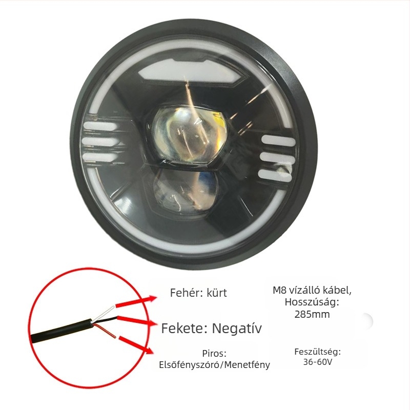 LED fényszórók hóhoz, ATV-hez és elektromos kerékpárhoz - 36V/48V/60V kompatibilis, vízálló, rendkívül fényes