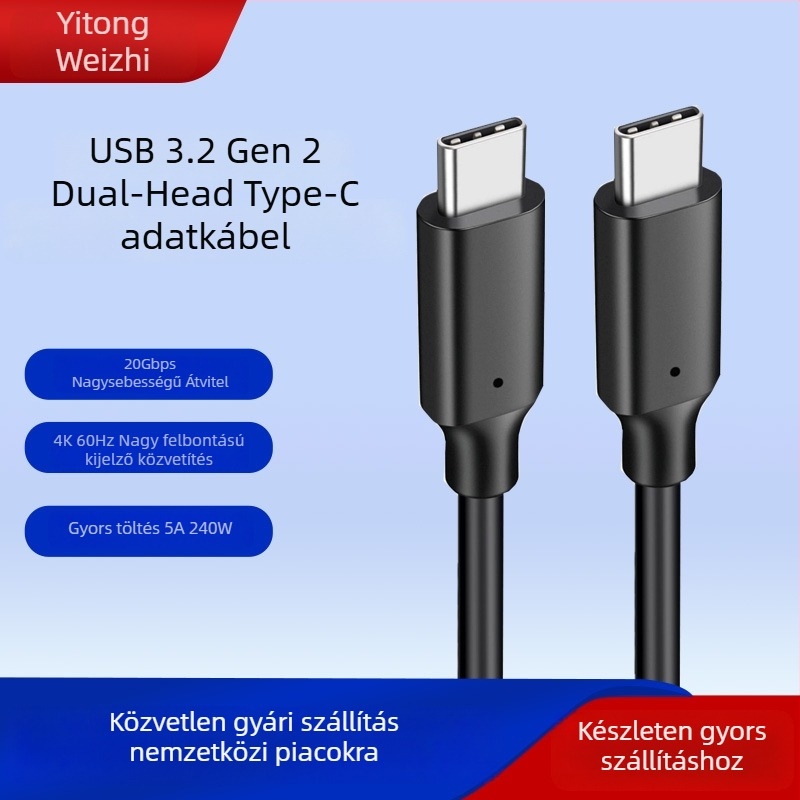 USB-C laptop-hub 4K60Hz passthrough, PD 240W gyors töltés és 20Gbps adatátvitel