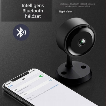 Vezeték nélküli WiFi megfigyelő kamera, 1080P, 110° látószög, infravörös éjjellátás 5 m-ig, 0,005 lx minimum megvilágítás, beltéri használat