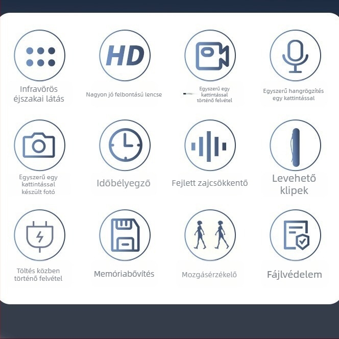Y1 sportkamera – CCD szenzor, beépített mikrofon, optikai zoom nélkül, 2025 megjelenés