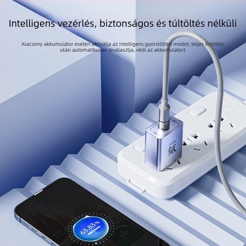 Tritium Flow GaN PD gyorstöltő iPhone és Huawei telefonokhoz Type-C