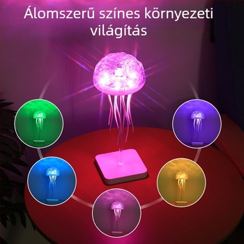 Medúza asztali lámpa vízhullám világítással, hangvezérlés, modell A9l, ABS