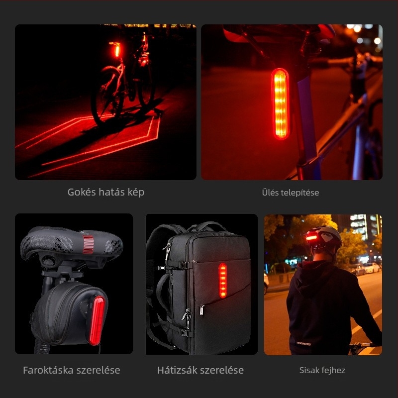 Leadbike lézeres intelligens hátsó lámpa kerékpárhoz LD80