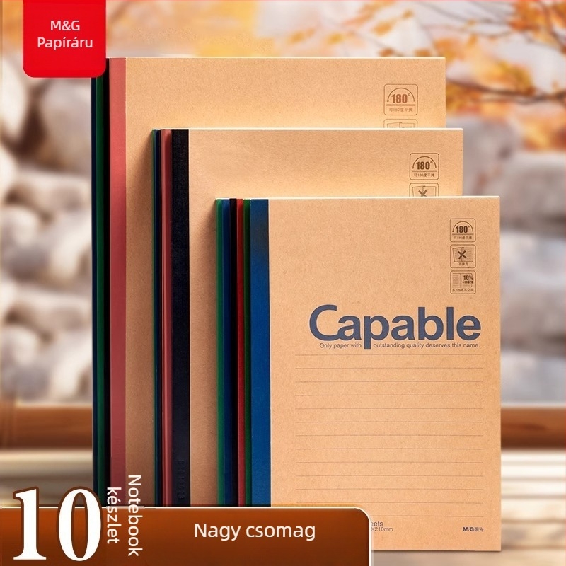 Notesz Morning light, vezeték nélküli kötés, 80 g/m² papír, 50–100 oldal, irodai stílus