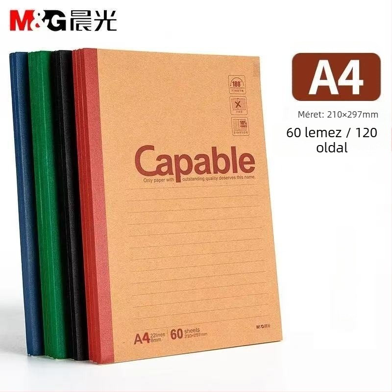 Notesz Morning light, vezeték nélküli kötés, 80 g/m² papír, 50–100 oldal, irodai stílus