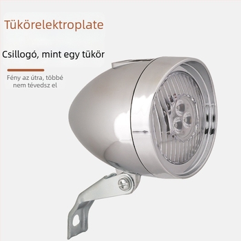 Első kerékpár lámpa USB-töltéses, 3-LED retro világítás MTB-hez - Yuuisd/Yusidi magánmárka