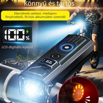 Kerékpár hátsó világítás – Ultra-bright éjszakai biciklizéshez, MTB és országúti kerékpárokhoz, USB-C töltés, csatolt rögzítés, 2000mAh, modell 8S5HS7TS8SS8