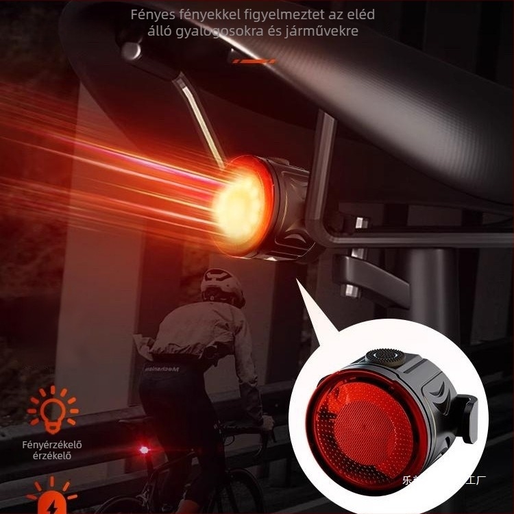 Kerékpár hátsó világítás – Ultra-bright éjszakai biciklizéshez, MTB és országúti kerékpárokhoz, USB-C töltés, csatolt rögzítés, 2000mAh, modell 8S5HS7TS8SS8