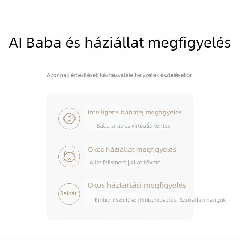 Okos kamera MJSXJ27CM, vezérelhető mobilalkalmazással, Android-kompatibilis, beltéri használatra