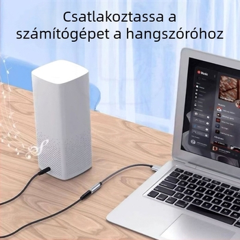 USB-hoz 3,5 mm-es audio adapter kábel – 2 az 1-ben fejhallgató és mikrofon számára – meghajtó nélkül