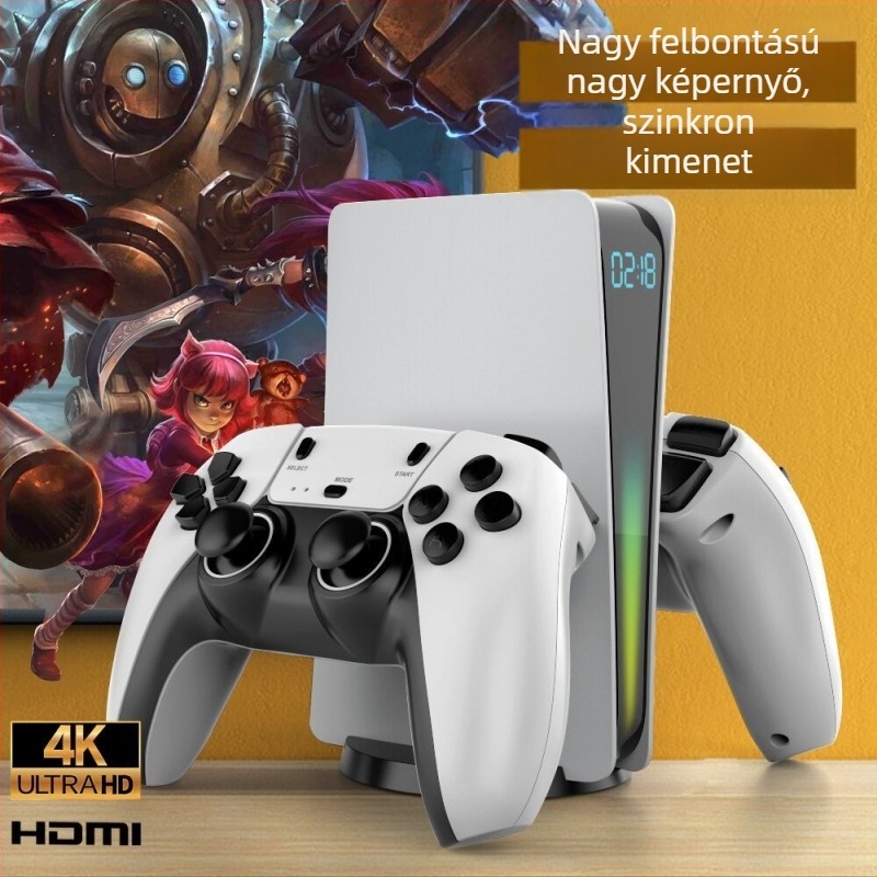 Nostalgikus játékkonzol - 64GB memória, 32‑bites operációs rendszer, PlayStation 3 platform, HDMI interfész, egyszerű verzió