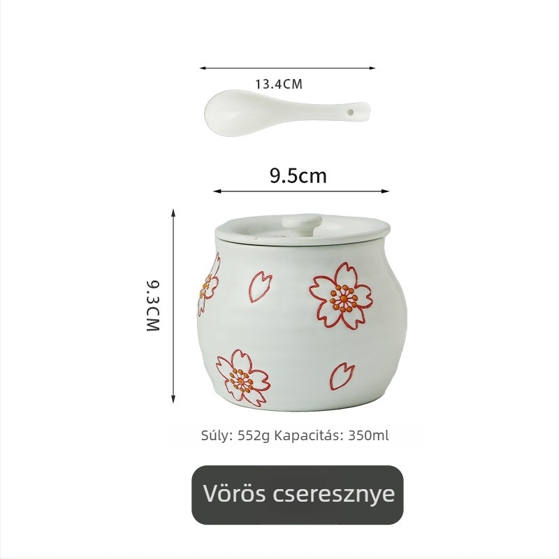 Kerámia olaj- és fűszeres edény, japán stílus, márka Golden Chef Lang Shi, nyomtatott logó, első osztályú minőség