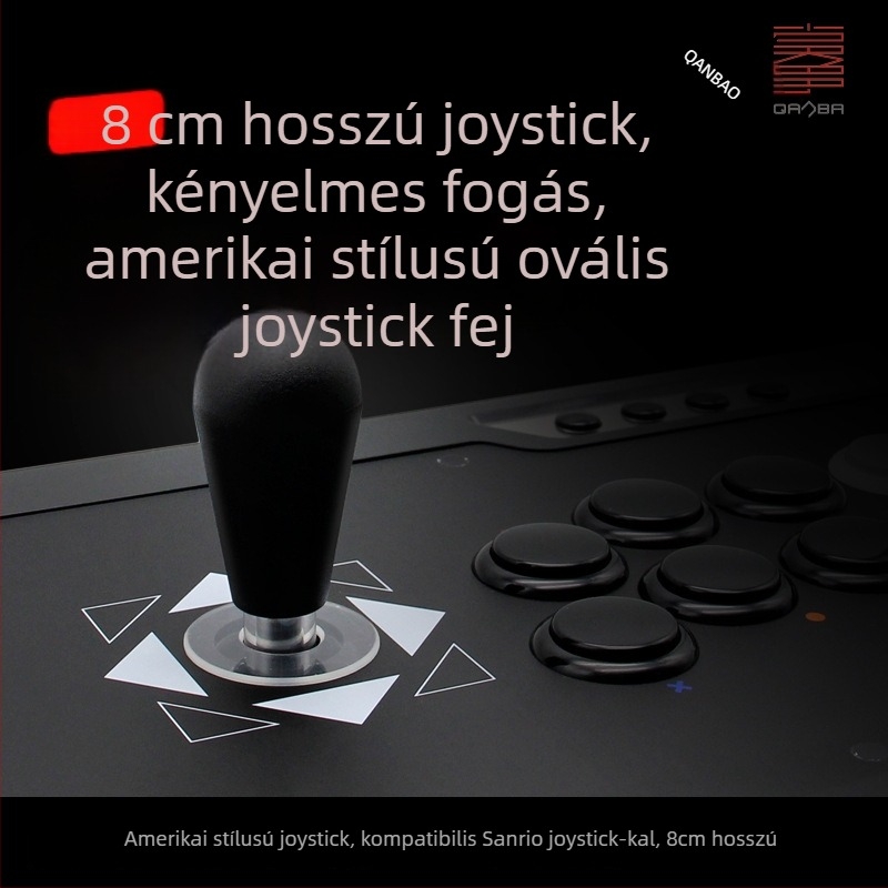 QANBA arkaád joystick fej teardrop alakú toppal, műanyag, e-sport stílus, OEM testreszabás