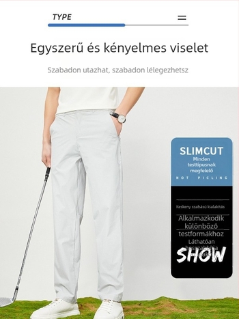 Gyorsan száradó nadrág, nejlon anyagú, egyszínű mintázat, férfiaknak