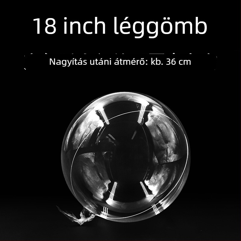 PVC hullámgömb balon, kerek alakú, esküvők és ünnepségek számára megfelelő