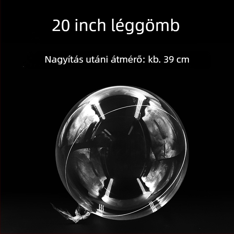 PVC hullámgömb balon, kerek alakú, esküvők és ünnepségek számára megfelelő