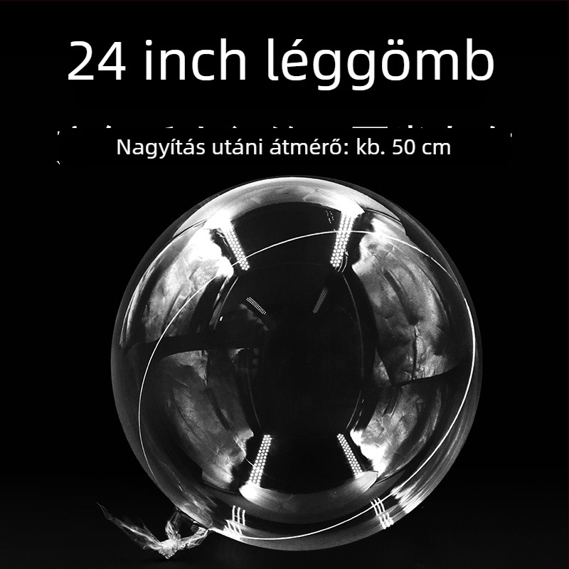 PVC hullámgömb balon, kerek alakú, esküvők és ünnepségek számára megfelelő