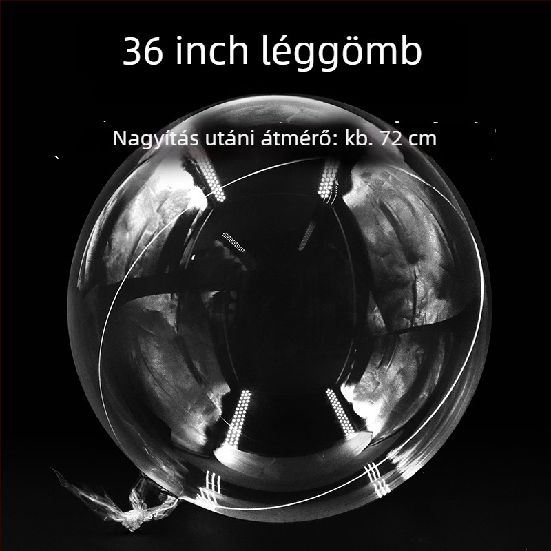 PVC hullámgömb balon, kerek alakú, esküvők és ünnepségek számára megfelelő