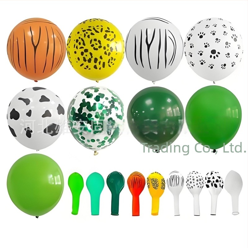 Latex ballon, játékbalon, kör alakú forma, rajzfilmszerű minta, logónyomás elérhető