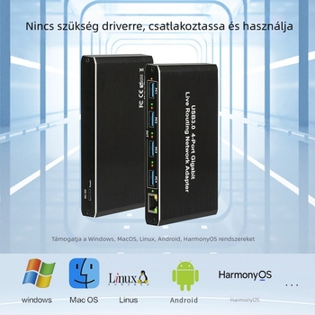 USB 3.0 4-portos USB hub, modell X560, jelátviteli átalakítás, 480P, Plug and Play, távoli ébresztés nélkül, energia-gazdálkodás nélkül