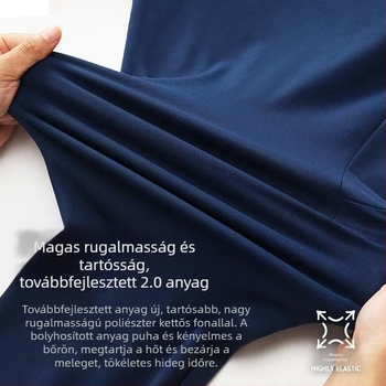 2025 Új Őszi-Téli Magas Rugalmasságú Kétoldalasan Bolyhosított Meleg Futó Nadrág Telefonzsebbel Edzéshez