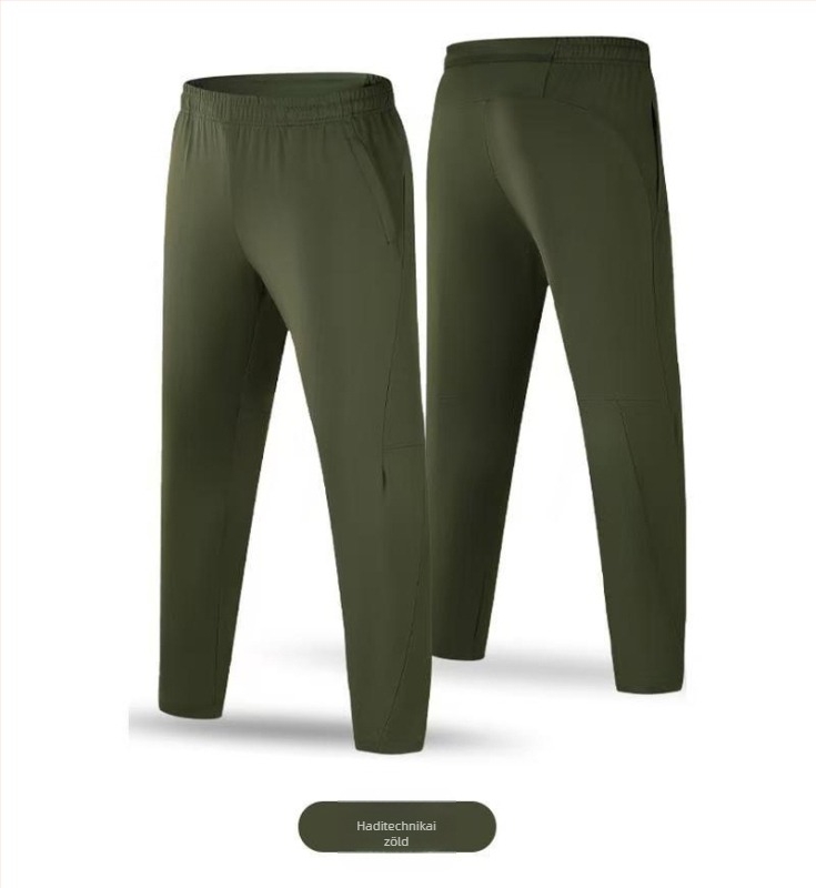 2025 Új Őszi-Téli Magas Rugalmasságú Kétoldalasan Bolyhosított Meleg Futó Nadrág Telefonzsebbel Edzéshez