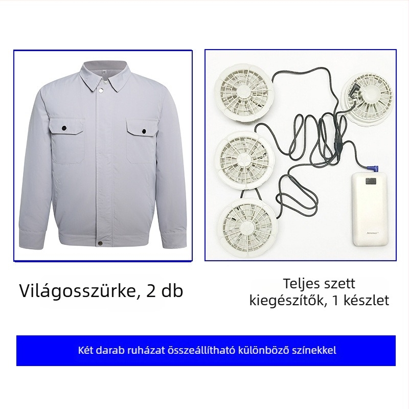 Gyári műhelybe szánt hűtőing, nyár 2025 — kémiai rost keverék, fő anyag poliészter, bélés poliészter