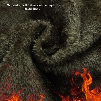 Téli fleece bélelt kamuflázs munkaruha szett – vízálló, szélálló, meleg (felső és alsó)