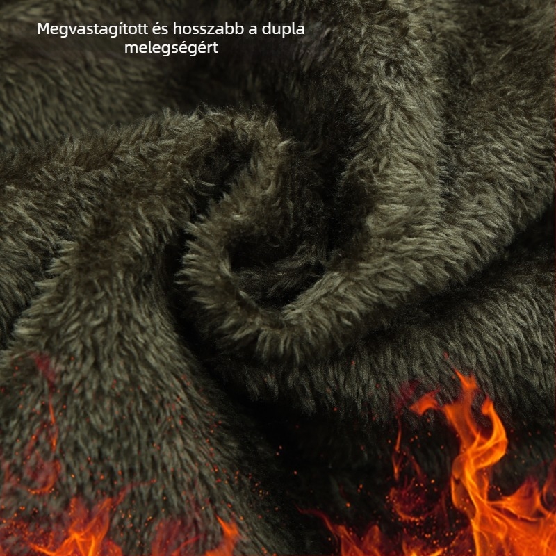 Téli fleece bélelt kamuflázs munkaruha szett – vízálló, szélálló, meleg (felső és alsó)