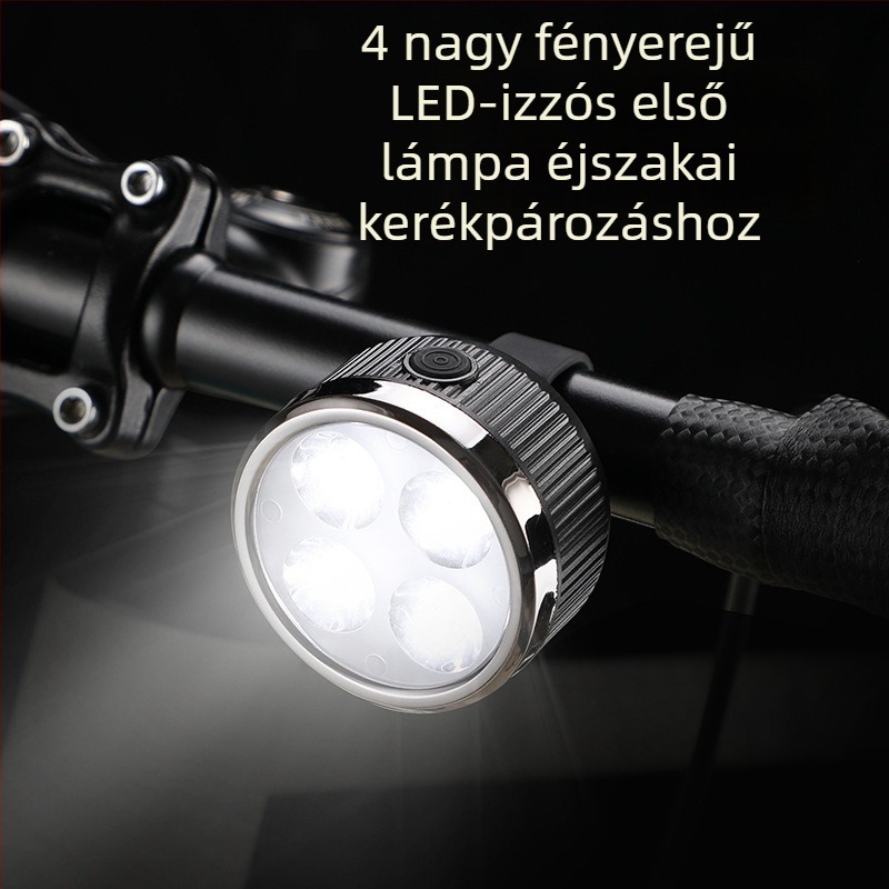 Éjszakai biciklizéshez való világítás: elöl és hátul fények út- és terep biciklikhez, ívelt hátsó lámpa, kerékpáros világítás, kiegészítők