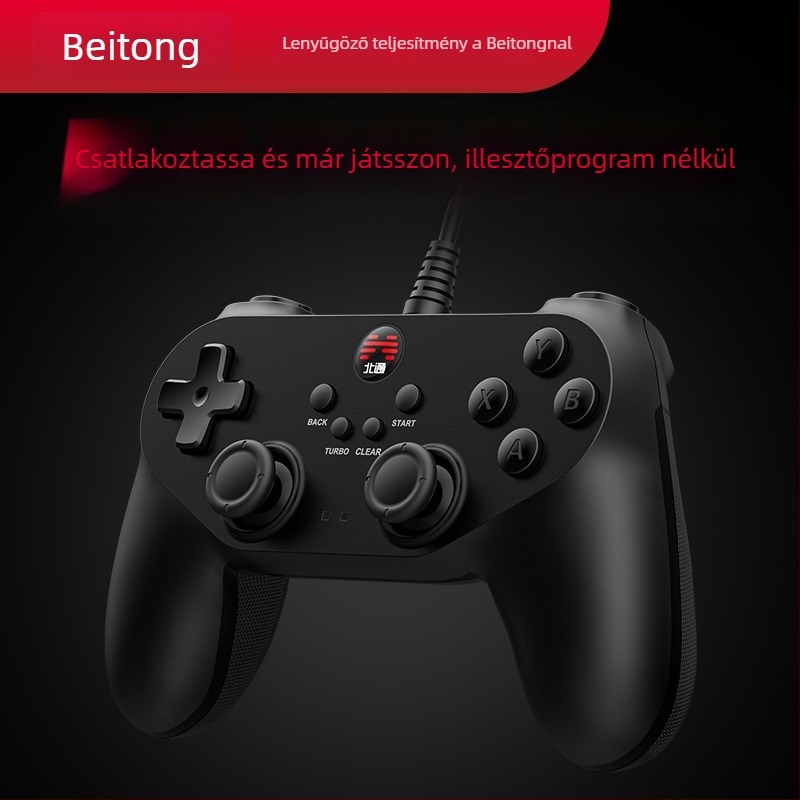 Beitong BTP-BD2E USB kábeles játékkontroller PC-hez, rezgéssel, rajongói szintű