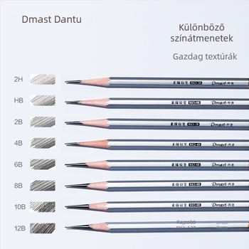 Deli RK3-2B Dantu Szkicceruza, hatszögletű fa test, 2B grafit, 12 darab/doboz