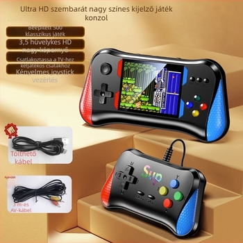 X7m Nosztalgikus kézikonzol 500 beépített játékkal, TV-kimenet, két vezérlő, 4GB memória