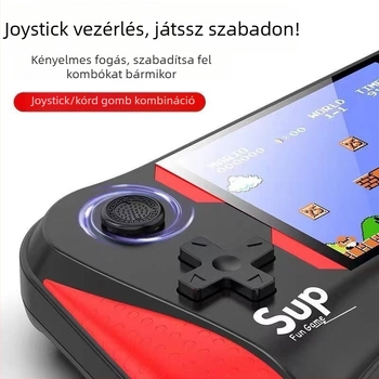 X7m Nosztalgikus kézikonzol 500 beépített játékkal, TV-kimenet, két vezérlő, 4GB memória