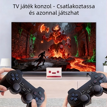J60 játékkonzol, 16GB memória, 720p felbontás, két játékos, 2025-ös megjelenés
