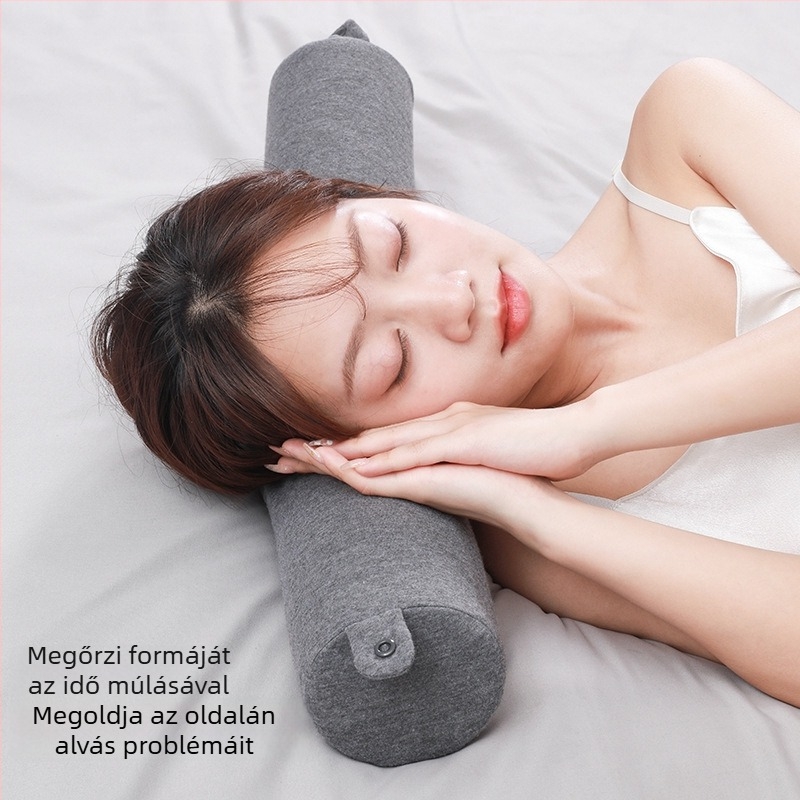 Memóriapárna U-formájú nyakpárna utazáshoz, hordozható irodai pihenéshez, felnőtteknek megfelelő, huzat 100% pamut
