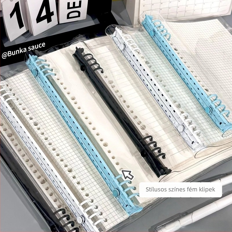 Átlátszó PVC puha borítóval rendelkező szabadoldalas jegyzetfüzet, 60 oldal, farostpapír, bármely lyuk típus, alapcsomagolás