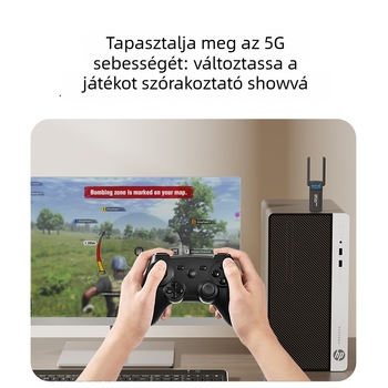 ATX-900 USB Wi-Fi adapter, kétsávos 2.4-5 GHz, 1200 Mbps, 802.11ac/b/g/n