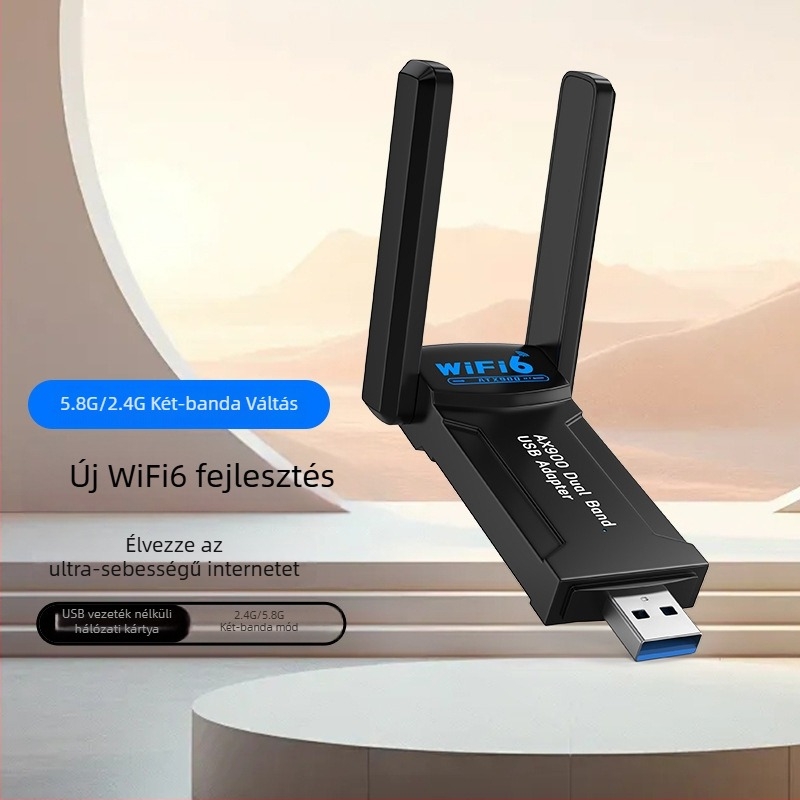 ATX-900 USB Wi-Fi adapter, kétsávos 2.4-5 GHz, 1200 Mbps, 802.11ac/b/g/n