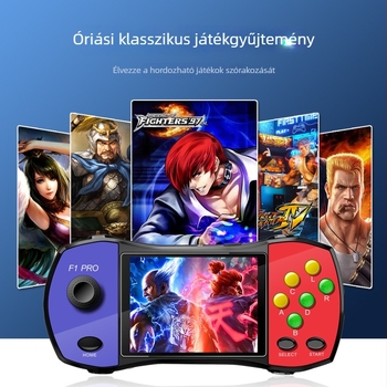 Versenyszerű kézi játékkonzol RPG játékokkal, 16 bites OS, 256 MB memória, USB interfész, TV csatlakozás