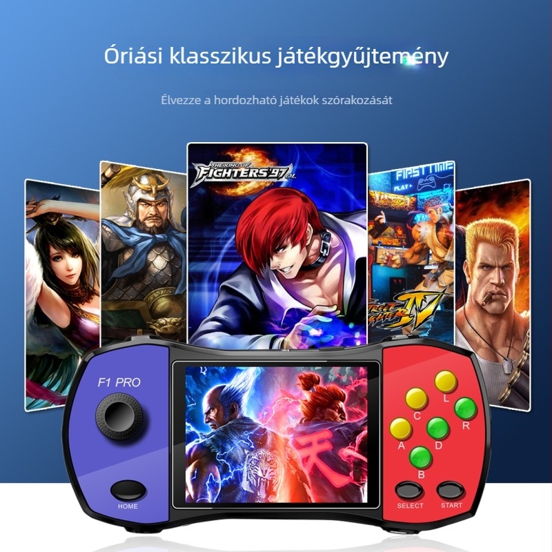 Versenyszerű kézi játékkonzol RPG játékokkal, 16 bites OS, 256 MB memória, USB interfész, TV csatlakozás
