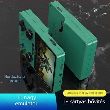 Retro hordozható játékkonzol 256 GB memóriával, Linux operációs rendszerrel, HDMI kimenettel, RPG-támogatással és felhasználó által letöltött játékformátumokkal