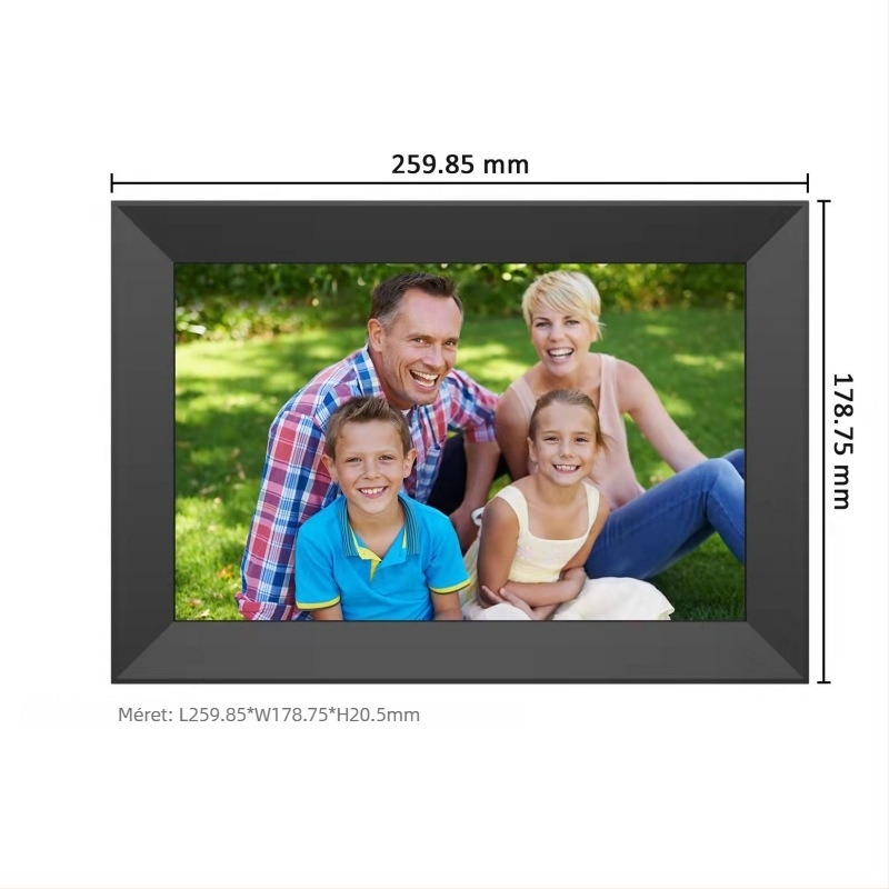 Frameo felhőalapú digitális fotókeret érintőképernyővel, Wi‑Fi, 32GB tárhely, 1280x800 felbontás